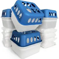 Floordirekt 4er-SET Luftentfeuchter Raumentfeuchter in 6 Farben und 2 Designs Blau Hava