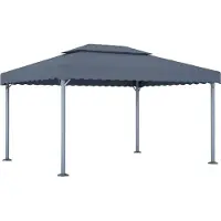 Syfax Pavillon 400 x 300 cm Anthrazit Aluminium