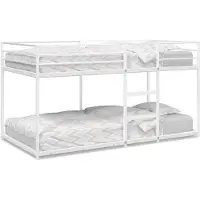 Syfax Etagenbett ohne Matratze Weiß 75x190 cm Stahl