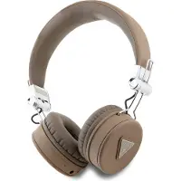 GUESS Słuchawki Nauszne Bluetooth Enc Gubh70Pgtspsw Brązowy/Braun Genarbt Klassische Runde Form