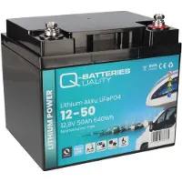 Q-Batteries Lithium Akku 12-50 12,8V 50Ah 640Wh LiFePO4 Batterie