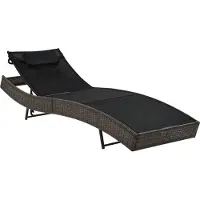 vidaXL Sonnenliege mit Auflage Poly Rattan Braun , Gartenliegen Design 2024