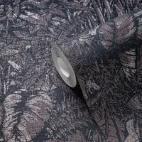 A.S. Création Dschungeltapete Braun Silber – Vlies Tapete mit Pflanzenmuster strukturiert matt livingwalls (KG-174766)