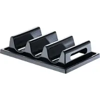Assheuer & Pott APS 11887 Snackpresenter, 3 Mulden, 29 x 19 cm, Höhe 6,5 cm, Polystyrol, mit Saftrinne und Griffmulde, Germany