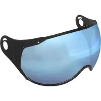 Cgm Geformter schillernder blauer Visier für 167 FLO Jet Helm