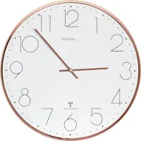 Technoline WT 8235, Wand, Quarzuhr, Kreis, Roségold, Metall, Klassisch