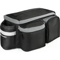 Wozinsky Fahrradtasche Gepäcktasche Gepäckträger Fahrrad Bike Radtasche Tasche mit Schulterriemen 6L schwarz