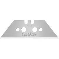 MARTOR 10 x TRAPEZKLINGE, Ersatzklingen Cuttermesser, Sicherheitsmesser, 19 mm, Scharf, Im Spender, 2-fach Nutzbar, NR. 99