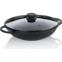 kela Wok, Wadjan, 32 cm, mit Deckel, Schwarz, Antihaft, PFAS/PTFE-frei, Aluminiumguss - | Atura