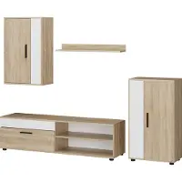 Vicco Wohnwand Berno Sonoma 4-teiliges Set, Model 53281