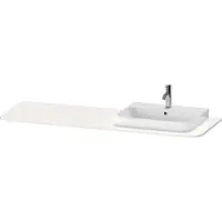 Duravit Waschtisch-Konsole Happy D.2 Plus 160x55cm, m 1 Ausschn, Beck. re, we hgl