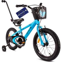 Sun baby Verdant Rowan Kinderfahrrad Jungen Fahrrad Stützräder 12 14 16 Zoll ab 4-6 Jahre BMX Kinder Fahhrad (16 Zoll, blau)