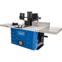 Scheppach Fräsmaschine HF50 - 1500W | 40mm Spindelhöhe | 6, 8 und 12mm Spannzangen | Tischverbreiterung | Drehzahlregulierung von 11500 bis 24000min-1