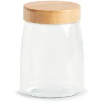 Zeller Vorratsglas mit Schraubdeckel Bamboo 1300 ml Present