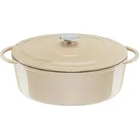 Tefal Lov Gusseisen Ovaler Bräter 34cm beige E25806