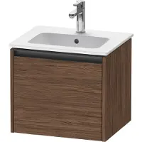 Duravit Ketho.2 Wastafelonderkast 51x42x44 cm Mat Noten (donker)