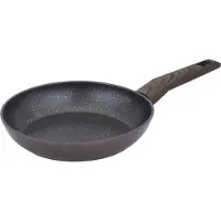 Resto Kitchenware Bratpfanne "Carina, Universalpfanne mit holzähnlichem Soft-Touch-Griff" Aluminium 1 Stk. tlg. mit Marmor-Antihaftbeschichtung, 4-lagig, für alle Herdarten geeignet