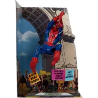 Mcfarlane Toys Marvel Gold Collection Pvc 1/10 Spider-man & Scene Label The Amazing Spider-man 68 Figure 15 Cm Figur