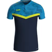 Jako Herren Poloshirt Iconic 6324-914 S - Marine/Blau/Neongelb - S