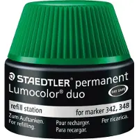 Staedtler Tankstelle Lumocolor duo grün Packung mit 4 Stück