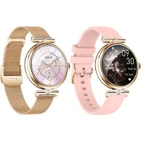 Tracer Smartwatch SMK15 AURORA AMOLED 1,28", App-Benachrichtigungen, Kalorienzähler, FitCloudPro, Zwei Armbänder