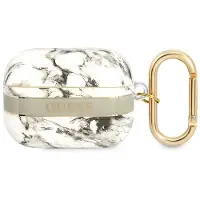 GUESS Guaphchmag Airpods Pro-Abdeckung Grau/Grau Marble Strap Collection