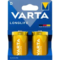 Varta Batterie Mono D Longlife, 1,5 V, 2 Stück