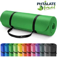 Tresko Yogamatte Fitnessmatte Gymnastikmatte Pilates 190x100x1,5cm Grün