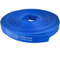 GEKO G70007 PacLay - Flachschlauch (2,54 x 50 m, 2 Stangen), Farbe blau