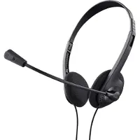 Trust 21665, Kabelgebunden, Anrufe/Musik, 70 - 20000 Hz, 75 g, Kopfhörer, Schwarz