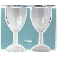 Mepal campinggeschirr - Kunststoff Weinglas 300 ml SAN, Set mit 2 Stück - Camping gläser