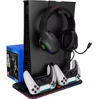 Canyon CS-5 Multifunktions-Kühlständer für Playstation 5, schwarz, RGB