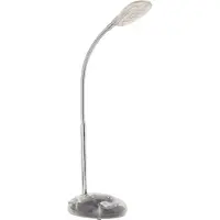 Brilliant LED Tischleuchte Timmi | zeitlose Bürolampe | Kunststoff/Metall | transparent | Individuell einstellbar
