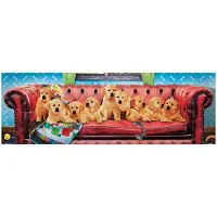 Eurographics Puzzle Lounging Labs - 1000 Teile Panorama Hunde