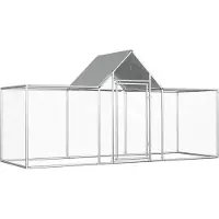 Syfax Hühnerstall 3x1x1,5 m Verzinkter Stahl