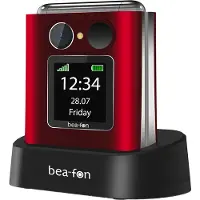 Beafon Fold10, Klappgehäuse, Single SIM, 5,59 cm (2.2"), Bluetooth, 1000 mAh, Schwarz, Rot