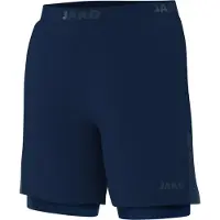 Jako Damen 2-in-1 Short Power - 6276D, Farbe:marine, Größe:40