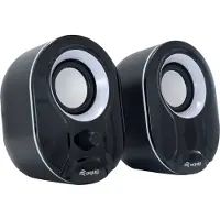 Equip Stereo-2.0-Lautsprecher, 2.0 Kanäle, Kabelgebunden, 3 W, 80 - 20 Hz, 40 Ohm, Schwarz, Weiß