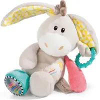 Nici Activity Schmusetier Esel Muli, My First , Greifspielzeug, Plüschtier, Plüsch, Polyester, Bunt, 23 cm, 42076