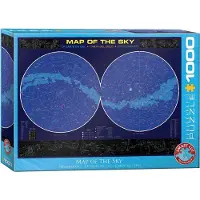 Eurographics Puzzle Karte des Himmels 1000 Teile