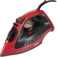 Mesko Home MS 5031, Dampfbügeleisen, Keramik-Bügelsohle, 70 g/min, Rot, 40 g/min, 0,4 l