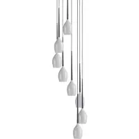 Azzardo Izza Hängeleuchte Weiß, 56 cm Durchmesser, E14, höhenverstellbar bis 260 cm