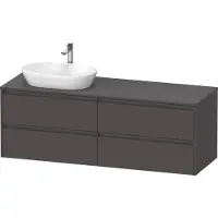 Duravit Waschtischunterschrank Ketho.2 160x55cm, B L, graph ma, 4 Schub., wandhängend