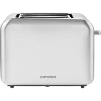 Concept TE2050, 2 Scheibe(n), Edelstahl, Edelstahl, Tasten, Drehregler, 950 W, 0,8 m