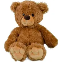 Schaffer Teddybär Tom, 28 cm großer Plüschbär in Braun, waschbar bis 30 Grad Celsius