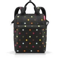 Reisenthel allrounder R large, Schultertasche, Groß, Reißverschluss, 2 Taschen, Schwarz, Muster