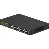 Netgear GS324P, Unmanaged, Gigabit Ethernet (10/100/1000), Vollduplex, Power over Ethernet (PoE), Rack-Einbau, 1U