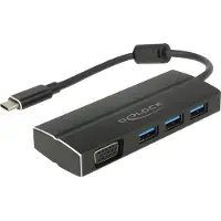 DeLOCK 63932, USB 3.2 Gen 1 (3.1 Gen 1) Type-C, Schwarz, USB 3.2 Gen 1 (3.1 Gen 1) Type-A, Aluminium, Android, Windows Phone, 0,15 m