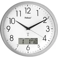 Mebus 19422 Funkgesteuerte Wanduhr Elektronischer Wecker, mehrfarbig, Einzigartig