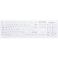 Contour Design Design Active Key AK-C8100F-FUS-W/GE, Kabellos, RF Wireless, Membran Key Switch, QWERTZ, Weiß